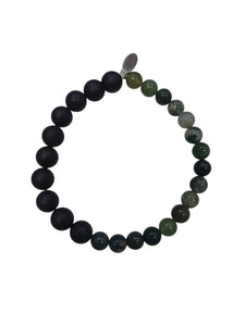 Pulseira Elástica Ágata/Sodalite