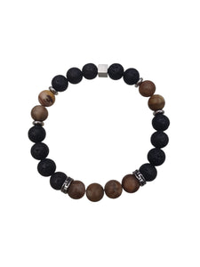 Pulseira Elástica Pedras Lava
