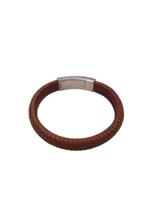 Pulseira Pele Entrançada Camel