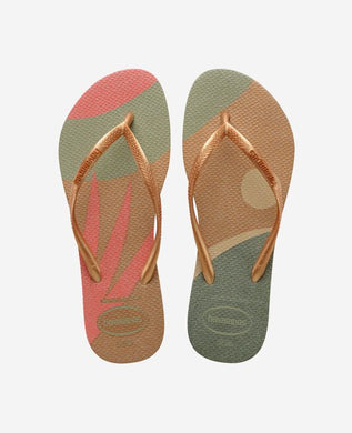 Havaianas Slim Palette Glow Sand Gold