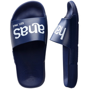 Havaianas Slide Classic Logo Blue