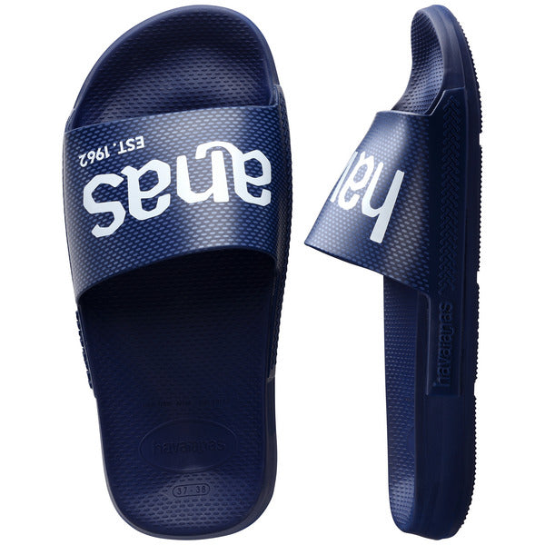 Havaianas Slide Classic Logo Blue